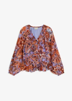 Chiffonbluse mit Volants