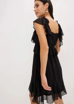 Chiffonkleid in A-Linie