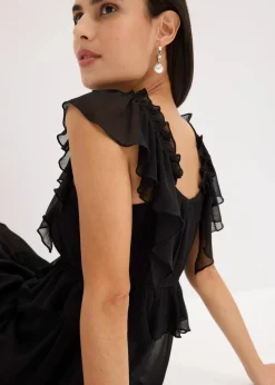 Chiffonkleid in A-Linie