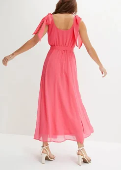 Chiffonkleid mit Schleifendetails