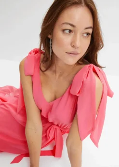 Chiffonkleid mit Schleifendetails