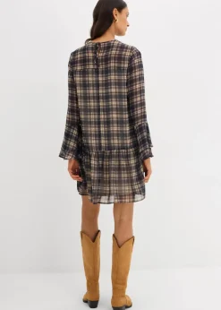 Chiffonkleid mit Volants