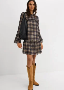 Chiffonkleid mit Volants