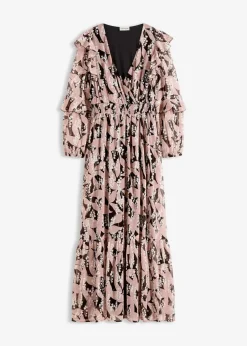 Chiffonkleid mit Volants