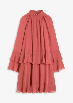 Chiffonkleid mit Volants