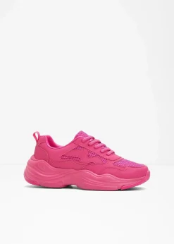 Chunky Sneaker mit Mesh-Einsatz