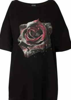 Cold-Shoulder-Shirt aus Viskose