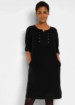 Cord-Blusenkleid aus reiner Baumwolle