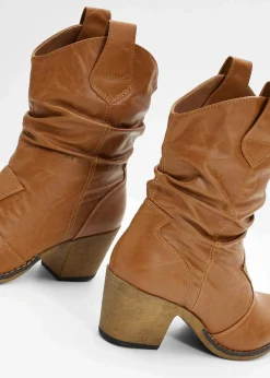Cowboy-Boots mit Raffung