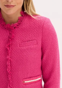 Cropped Bouclé-Blazer