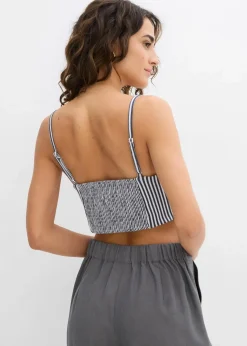 Cropped Top aus reiner Bio-Baumwolle (2er Pack)