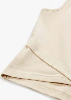 Cropped Top aus weichem Baumwoll-Mix