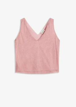 Cropped Top mit tiefem Ausschnitt