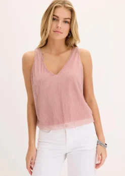 Cropped Top mit tiefem Ausschnitt