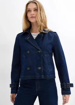 Denim Trenchjacke