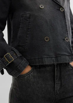 Denim Trenchjacke