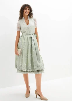 Dirndl mit Jacquard und Stickerei (2-tlg.Set)