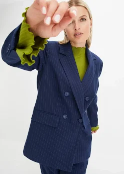 Doppelreihiger Blazer aus Viskose-Mix