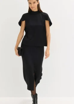 Elegante Kurzarmbluse aus glänzenden Satin