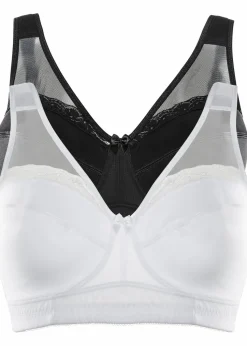 Entlastungs-BH ohne Bügel mit gepolsterten Trägern (2er Pack)