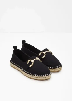 Espadrilles mit Schnalle