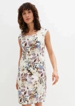 Etuikleid aus Baumwollsatin