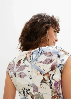 Etuikleid aus Baumwollsatin