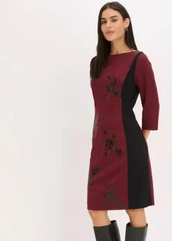 Etuikleid mit Paillettenstickerei