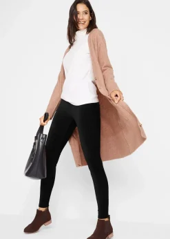 Feincord-Leggings mit breitem Komfortbund