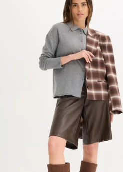 Feinstrick in Hemdoptik