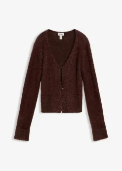 Feinstrickjacke aus Federgarn