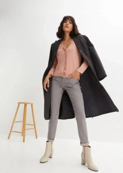 Feinstrickjacke aus fließendem Viskose-Mix