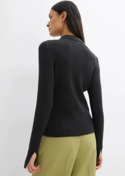 Feinstrickjacke aus Viskose-Mix