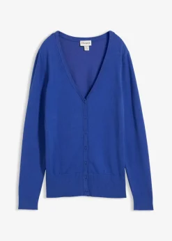 Feinstrickjacke mit Knopfleiste