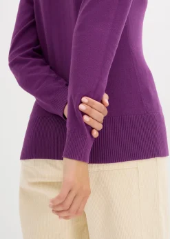 Feinstrickjacke mit Knopfleiste