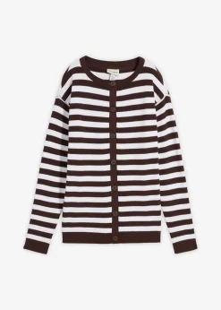 Feinstrickjacke, Rundhals