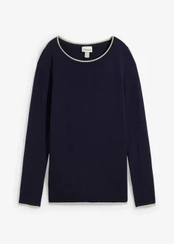 Feinstrickpullover aus Baumwollmix