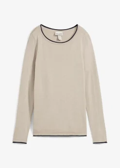 Feinstrickpullover aus Baumwollmix