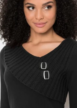 Feinstrickpullover aus Baumwoll-Mix