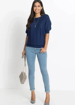 Feinstrickpullover aus Baumwoll-Mix