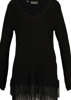 Feinstrickpullover aus fließendem Viskose-Mix