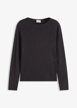 Feinstrickpullover aus fließendem Viskose-Mix