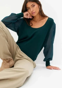 Feinstrickpullover aus softem Viskose-Mix