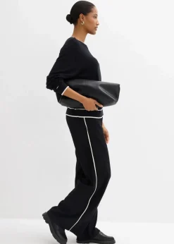 Feinstrickpullover aus Viskose-Mix