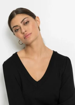 Feinstrickpullover aus Viskose-Mix