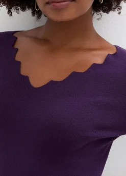 Feinstrickpullover aus weichem Viskose-Mix