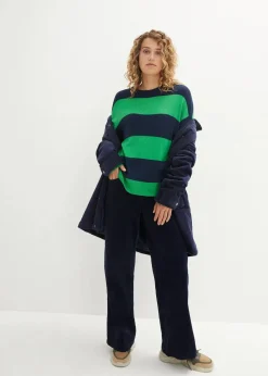 Feinstrickpullover mit Blockstreifen