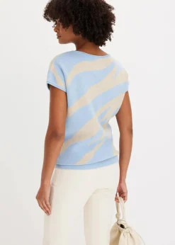 Feinstrickpullover mit Glitzergarn