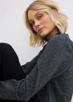 Feinstrickpullover mit Lurex