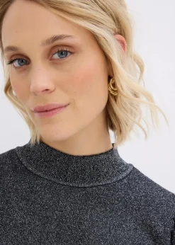 Feinstrickpullover mit Lurex